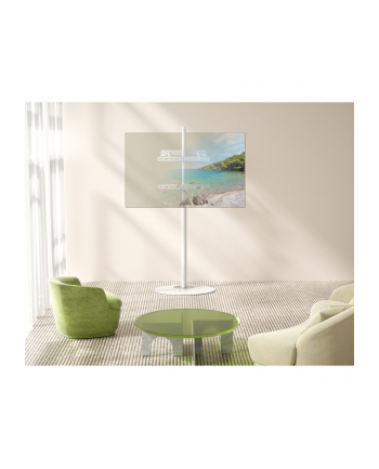 TECHLY Stojak podłogowy TV 32inch-65inch do 35 kg regulowany biały nr 1