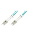 digitus Patch cord światłowodowy FO LC-LC MM 50/125 OM3 duplex LSOH 20m Turkusowy - nr 3