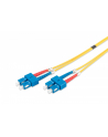 digitus Patch cord światłowodowy FO SC-SC SM 9/125 OS2 duplex LSOH 1m Żółty - nr 1