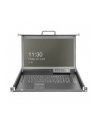 DIGITUS Modularized HD LCD TFT console 8 Port VGA with 8 port VGA KVM US keyboard RAL 9005 Kolor: CZARNY - nr 10