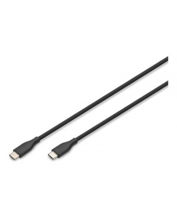 DIGITUS USB-C Silicone charging cable USB-C - USB-C 1m USB 2.0 60W Kolor: CZARNY