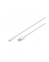 DIGITUS USB Silicone charging cable USB-A - Lightning 2m USB 2.0 12W Kolor: BIAŁY - nr 1