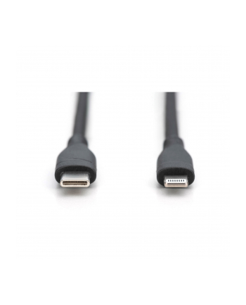 DIGITUS USB Silicone charging cable USB-C - Lightning 1m USB 2.0 60W Kolor: CZARNY