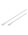 DIGITUS USB Silicone charging cable USB-C - Lightning 1m USB 2.0 60W Kolor: BIAŁY - nr 2