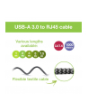 TECHLY Kabel sieciowy USB-A na Gigabit Ethernet RJ45 1m - nr 19