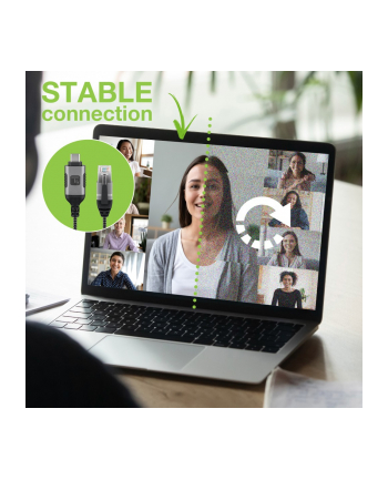 TECHLY Kabel sieciowy USB-C na Gigabit Ethernet RJ45 1m nr 2