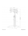 neomounts Stojak podłogowy MOVE Up Display (37-75 cali) z solidną stalową podstawą - nr 10