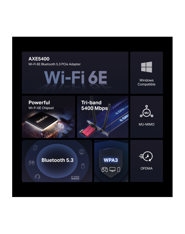 Karta sieciowa Mercusys MA86XE PCI Express główny