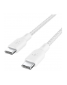 belkin Kabel w oplocie USB-C do USB-C 100W 2m biały - nr 10