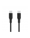 belkin Kabel w oplocie USB-C do USB-C 100W 3m czarny - nr 1