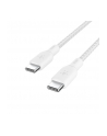 belkin Kabel w oplocie USB-C do USB-C 100W 3m biały - nr 5