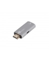 Adapter Lanberg HDMI (M) -> Displayport (F) 4K srebrny - nr 1