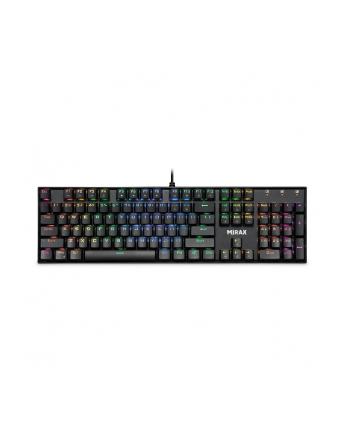 Klawiatura przewodowa Defender MIRAX GK-352 MECHANICZNA podświetlana gaming RGB outemu blue główny