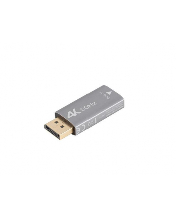 Adapter Lanberg Displayport (M) -> HDMI (F) 4K srebrny