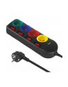 Listwa zasilająca Maclean MCE508 B przedłużacz 4 gniazda + USB A / C, z włącznikami, 250VAC/10A, 1,5m, czarna - nr 1