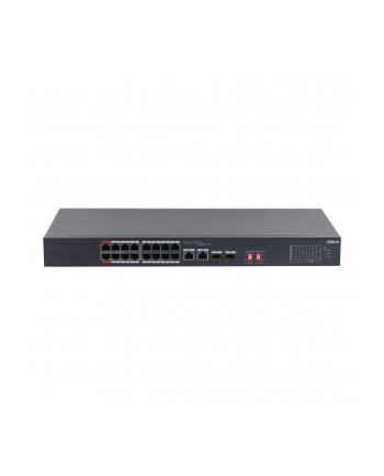 Switch niezarządzalny Dahua S3218-16ET-135 16x10/100M 2x10/100/1000M PoE 2xSFP Combo