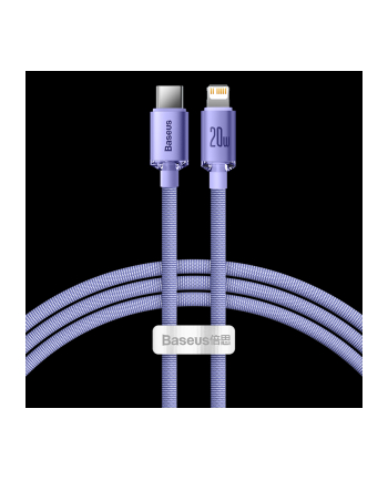 Baseus lightning - USB-C Crystal Shine, 20W, PD, 1.2m (fioletowy) nr 1