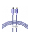 Baseus lightning - USB-C Crystal Shine, 20W, PD, 1.2m (fioletowy) - nr 8