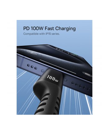Baseus USB-C - USB-C Fish-Eye 100W, 1m (czarny) kabel USB-C - USB-C nr 2