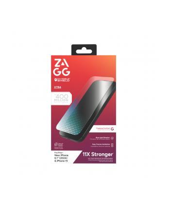 ZAGG InvisibleShield Glass XTR4 do Apple iPhone 15/16