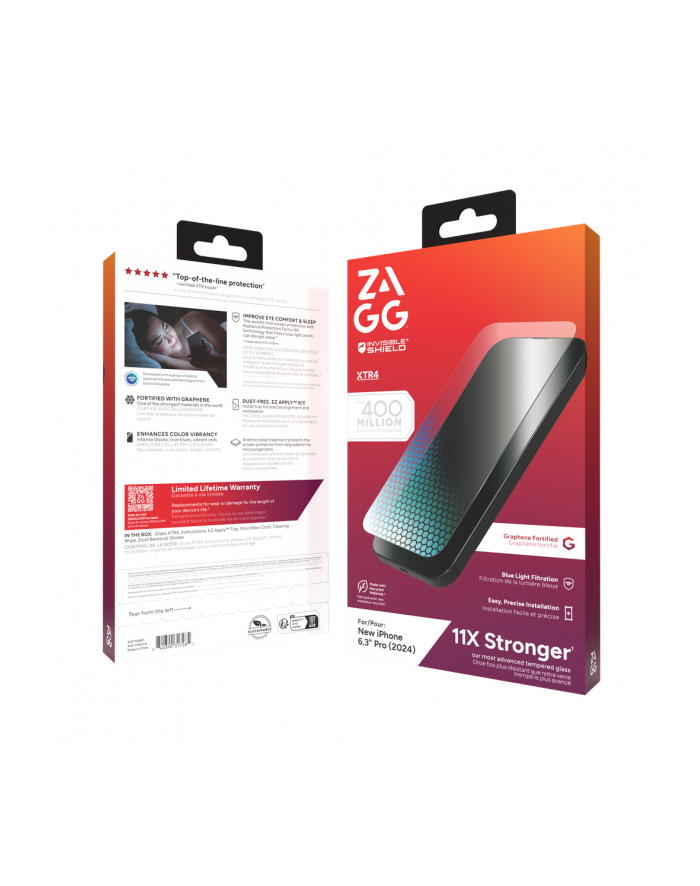 ZAGG InvisibleShield Glass XTR4 do Apple iPhone 16 Pro główny