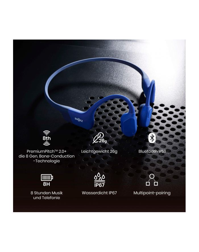 Shokz OpenRun Blue USB-C główny