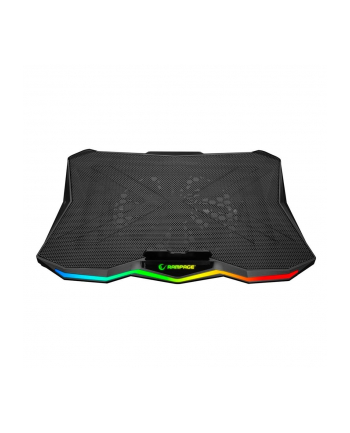 Rampage AD-RC8 SHOWY Rampage Showy - Podstawka chłodząca pod laptop 15-17'', RGB, regulowana