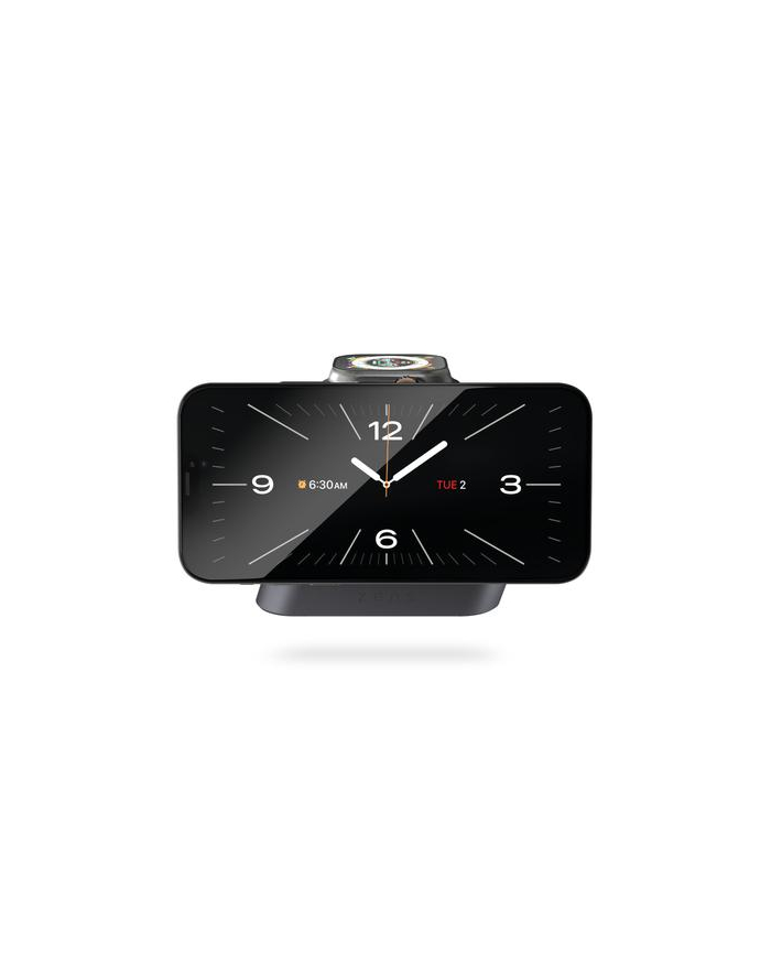 Zens Nightstand Charger Pro 2 ładowarka bezprzewodowa Qi2 15W do dwóch urządzeń kompatybilna z MagSafe główny