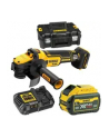 dewalt 18v xr szlif kąt 125mm z reg 1x6ah - nr 1