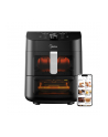 Dwustrefowe urządzenie Airfryer Midea | MAD1100DADK | Moc 1850 W | Pojemność 4,4/6,4 L | Technologia Rapid Air | Czarny - nr 1