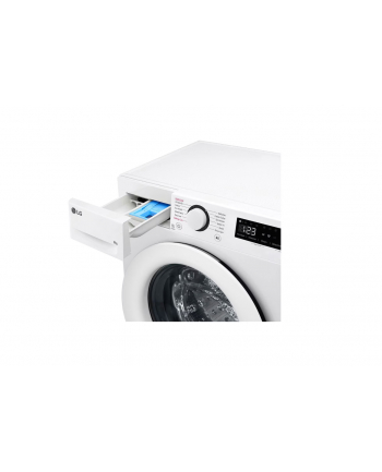 LG | Pralka | F2WR508SWW | Klasa efektywności energetycznej A-10% | Załadunek od przodu | Pojemność prania 8 kg | 1200 obr/min | Głębokość: 47,5 cm | Szerokość 60 cm | Wyświetlacz | DOPROWADZIŁO | Funkcja pary | Napęd bezpośredni | Biały