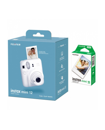 fujitsu CAMERA INSTANT W/10SH GLOSSY/INSTAX MINI 12 WHITE FUJIFILM