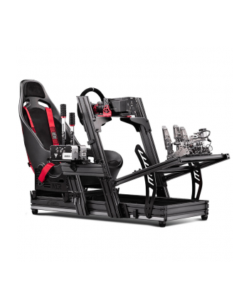 next level racing Aluminiowy symulator symulatora wyścigów F-GT Elite na wyższym poziomie - edycja z mocowaniem przednim i bocznym