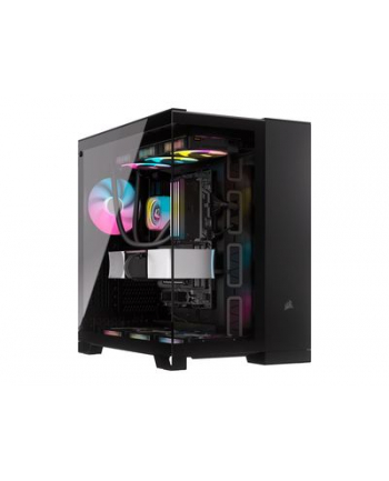 Obudowa komputera z dwiema komorami Corsair | 6500X | /Obsydianowe Aluminium | Środkowa wieża | Zasilacz w zestawie Nie | Format ATX