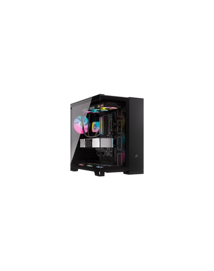 Obudowa komputera z dwiema komorami Corsair | 6500X | /Obsydianowe Aluminium | Środkowa wieża | Zasilacz w zestawie Nie | Format ATX główny