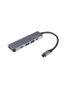 fixed Poprawiono | 5-portowy USB-C HUB Mini do laptopów i tabletów | FIXHU-MN-GR | Szary - nr 4