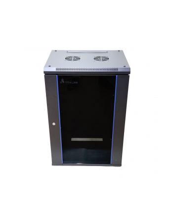 Extralink 18U 600x450 Czarna | Szafa rack | montowana na ścianie nr 1
