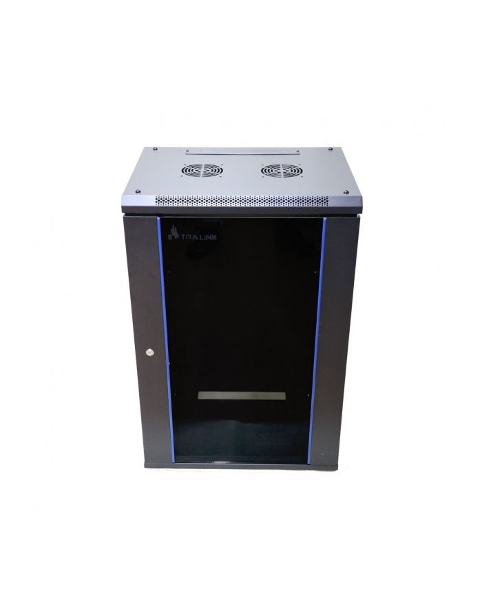 Extralink 18U 600x450 Czarna | Szafa rack | montowana na ścianie główny