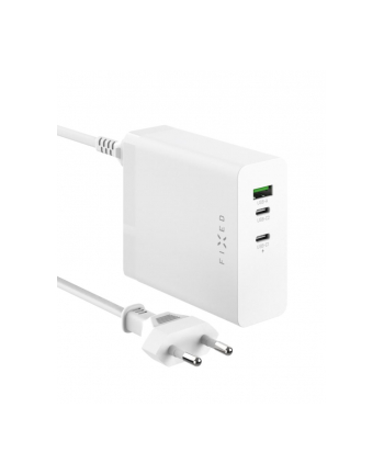 fixed Stała stacja ładująca 2xUSB-C/1xUSB, GaN, PD 31 obsługa, 140W | FIXCG140-2C1A-WH