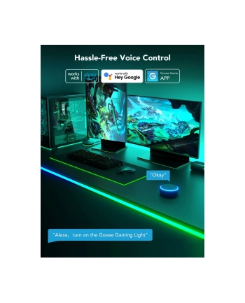 Govee H61C3 Neon Gaming Table Light | Taśma LED | oświetlenie biurka, RGBIC