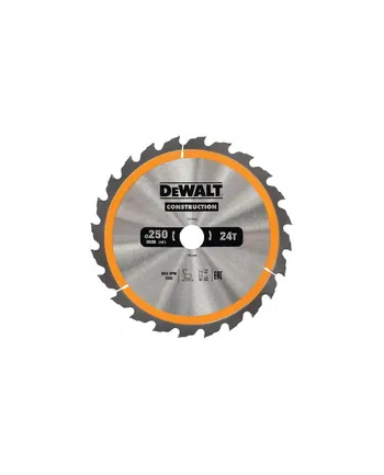 dewalt - osprzęt tarcze do pilarek ręcznych 250x30mm 24t nr 1