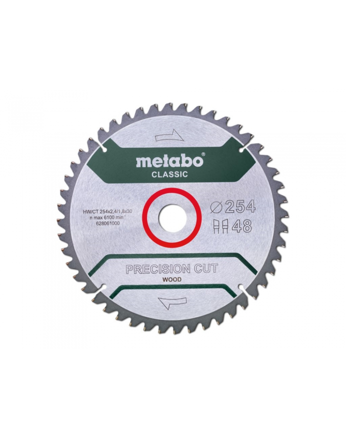 METABO PIŁA TARCZOWA HW/CT 254x30x48Z główny