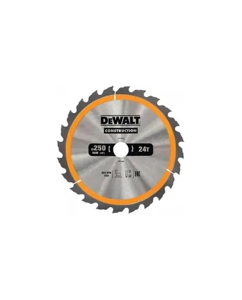 dewalt - osprzęt tarcze do pilarek ręcznych 250x30mm 24t
