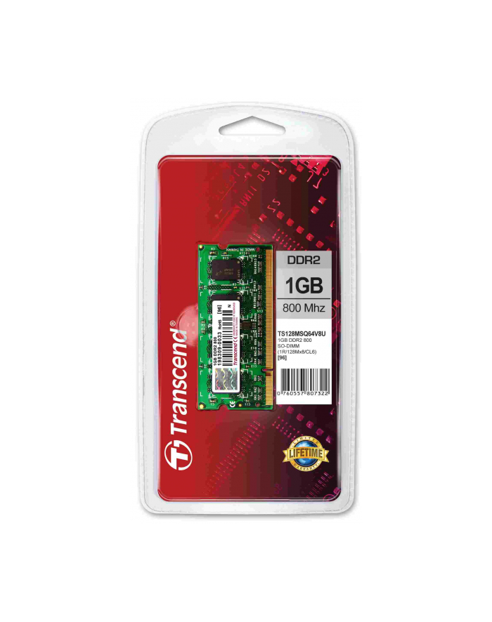 Memory 1GB SO-DIMM DDR2-800 Retail główny