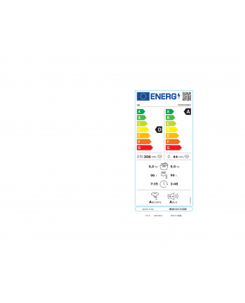 LG | Pralka z suszarką | F4DR509SBW | Klasa efektywności energetycznej A | Załadunek od przodu | Pojemność prania 9 kg | 1400 obr/min | Głębokość: 55 cm | Szerokość 60 cm | Wyświetlacz | Pokrętło + dioda LED | System suszenia | Pojemność suszenia 6