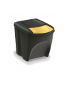 prosperplast KED-EN KOSZ NA ŚMIECI SORTIBOX 25L SET 4 - CZARNY RECYKLING SZEROKI - nr 3