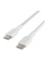 Belkin CAB004BT1MWH kabel USB 1 m USB C Biały - nr 1