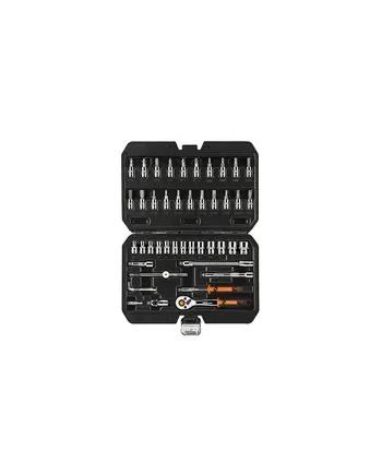 neo Klucze nasadowe, 1/4”, CrV, zestaw 46 szt