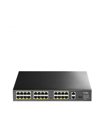 Cudy FS1026PS1 łącza sieciowe Nie zarządzany Gigabit Ethernet (10/100/1000) Obsługa PoE Czarny