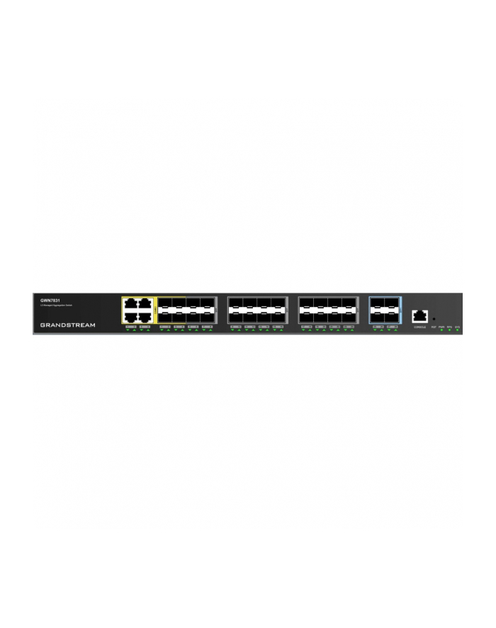 Grandstream GWN 7831 24x SFP, 4x SFP+, 4x GbE combo, zarządzalny switch L3 | Sieć | Przełączniki L3 agregacyjne główny